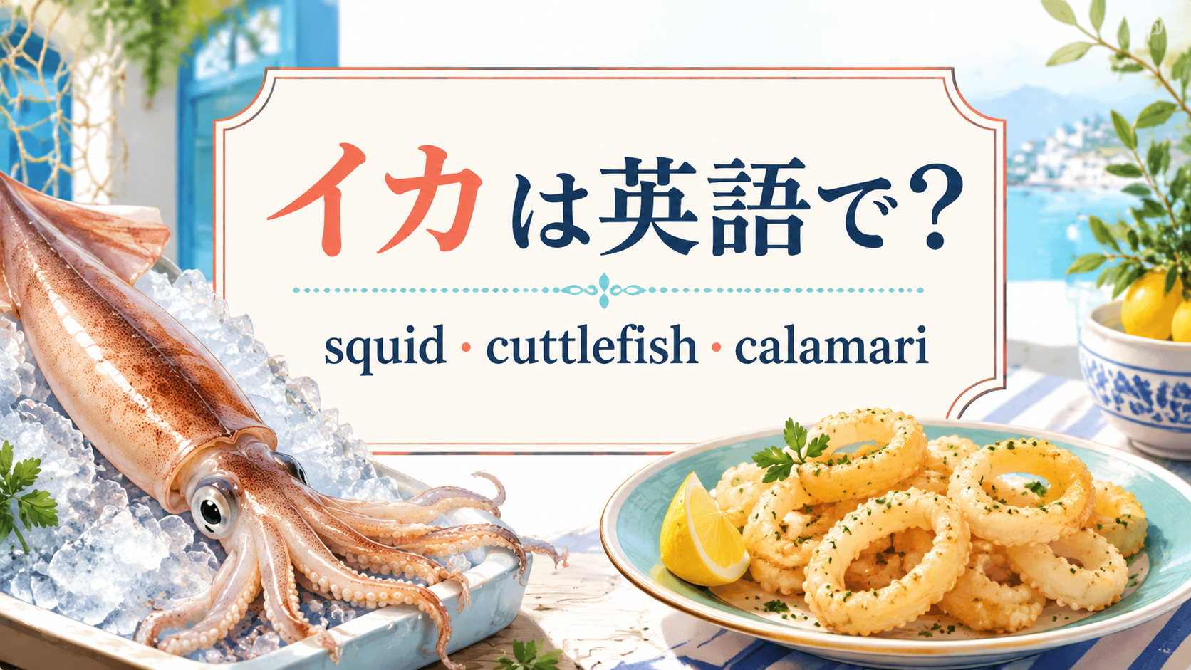 イカは英語で？squid・cuttlefish・calamariの違い