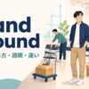 stand aroundの意味・使い方・語順・違いを示すアイキャッチ画像