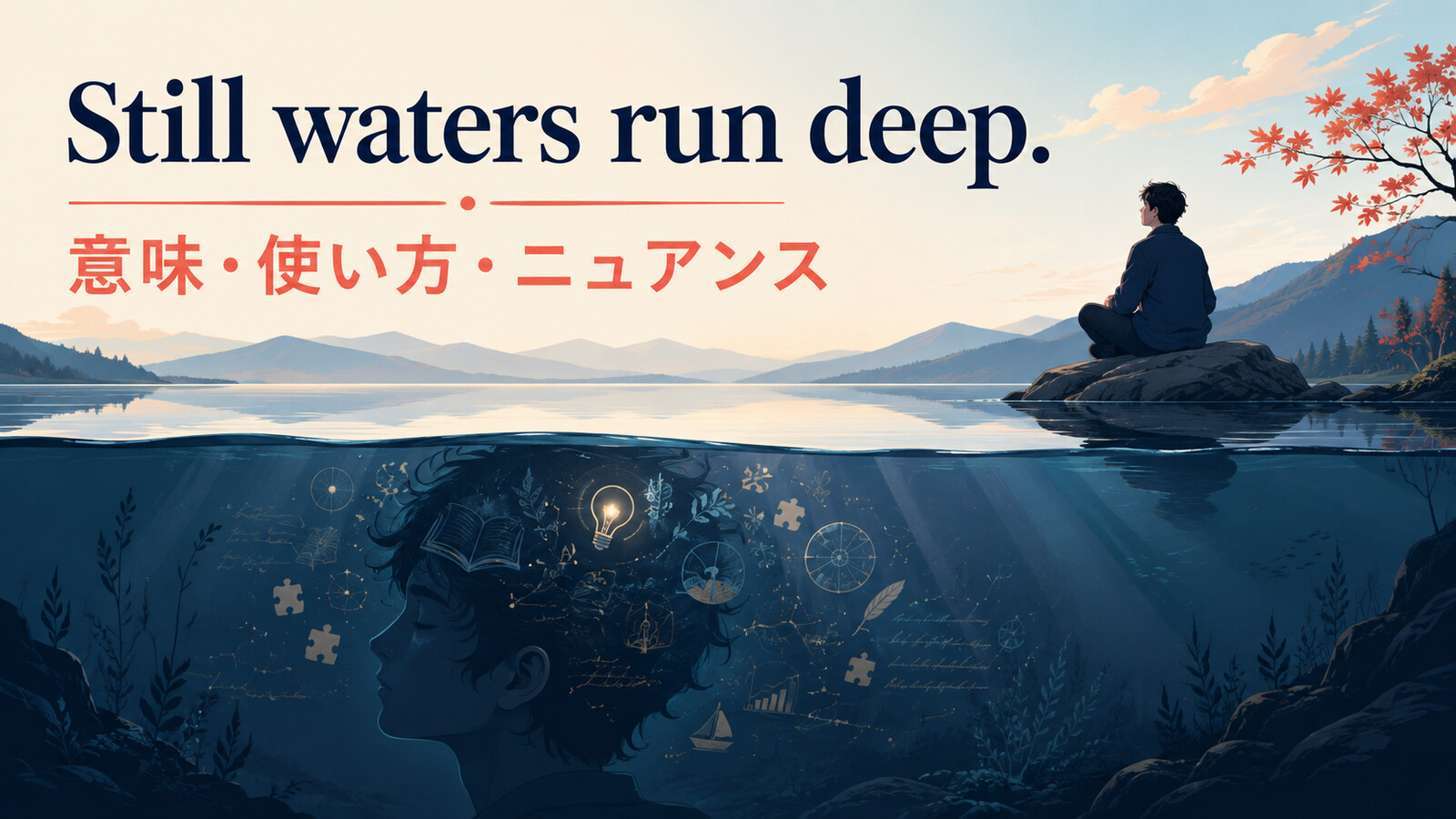 Still waters run deepの意味・使い方・ニュアンス
