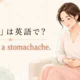 「腹痛」は英語で？ I have a stomachache.