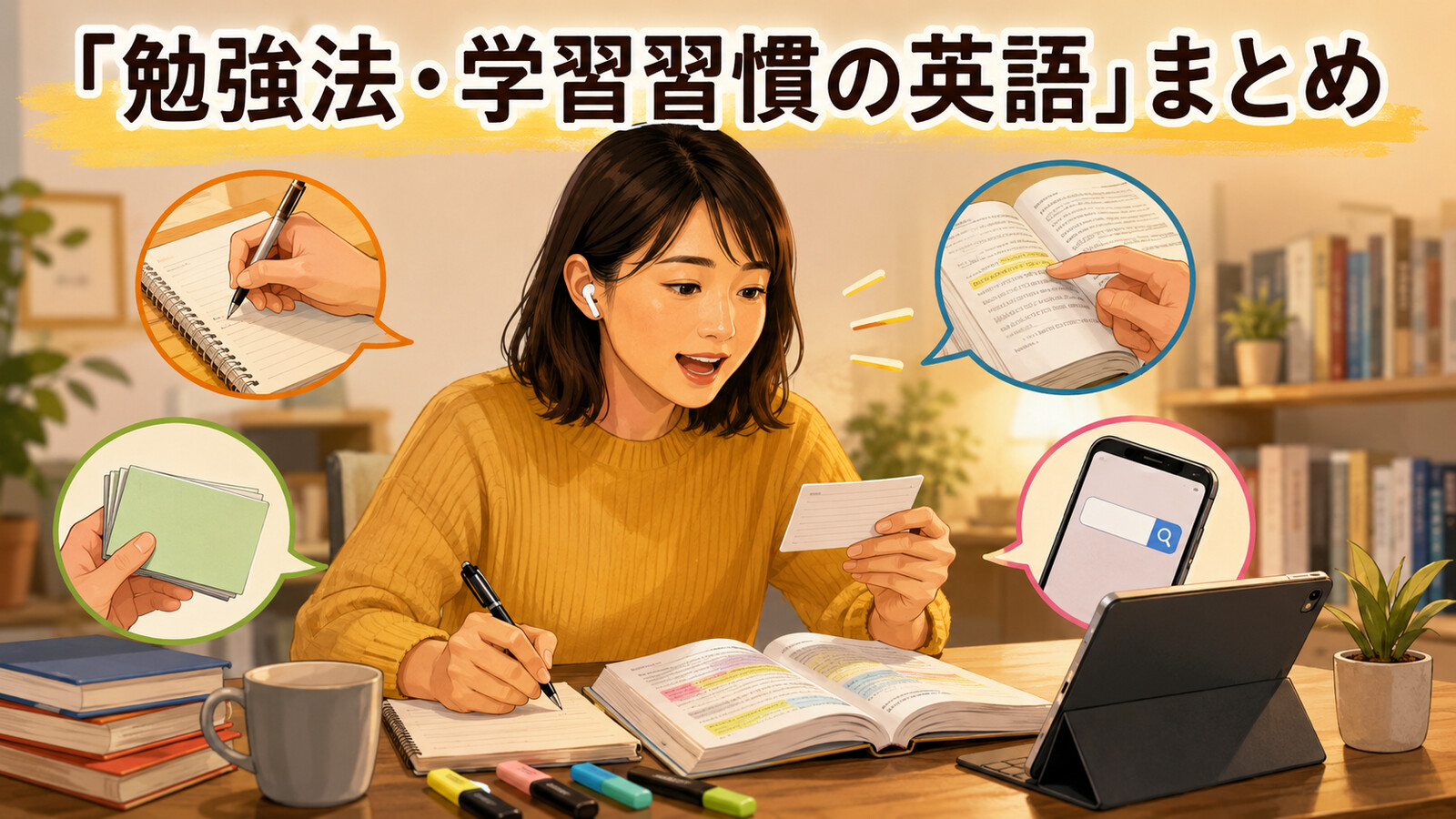 勉強法・学習習慣で使う英語まとめ｜予習・復習・暗記を簡単に言う
