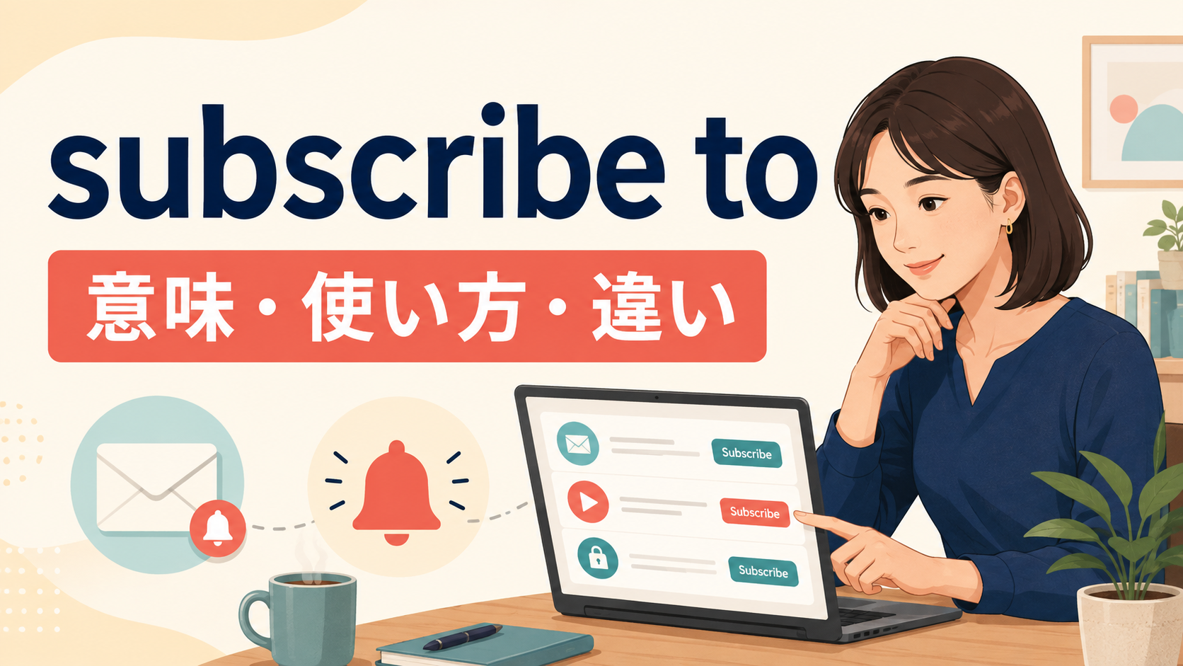 subscribe toの意味は？使い方とsign up for・followとの違いを例文で解説