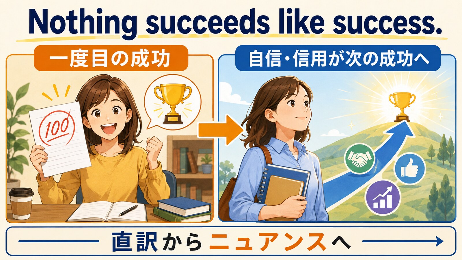 一度目の成功が自信と信用を生む流れ