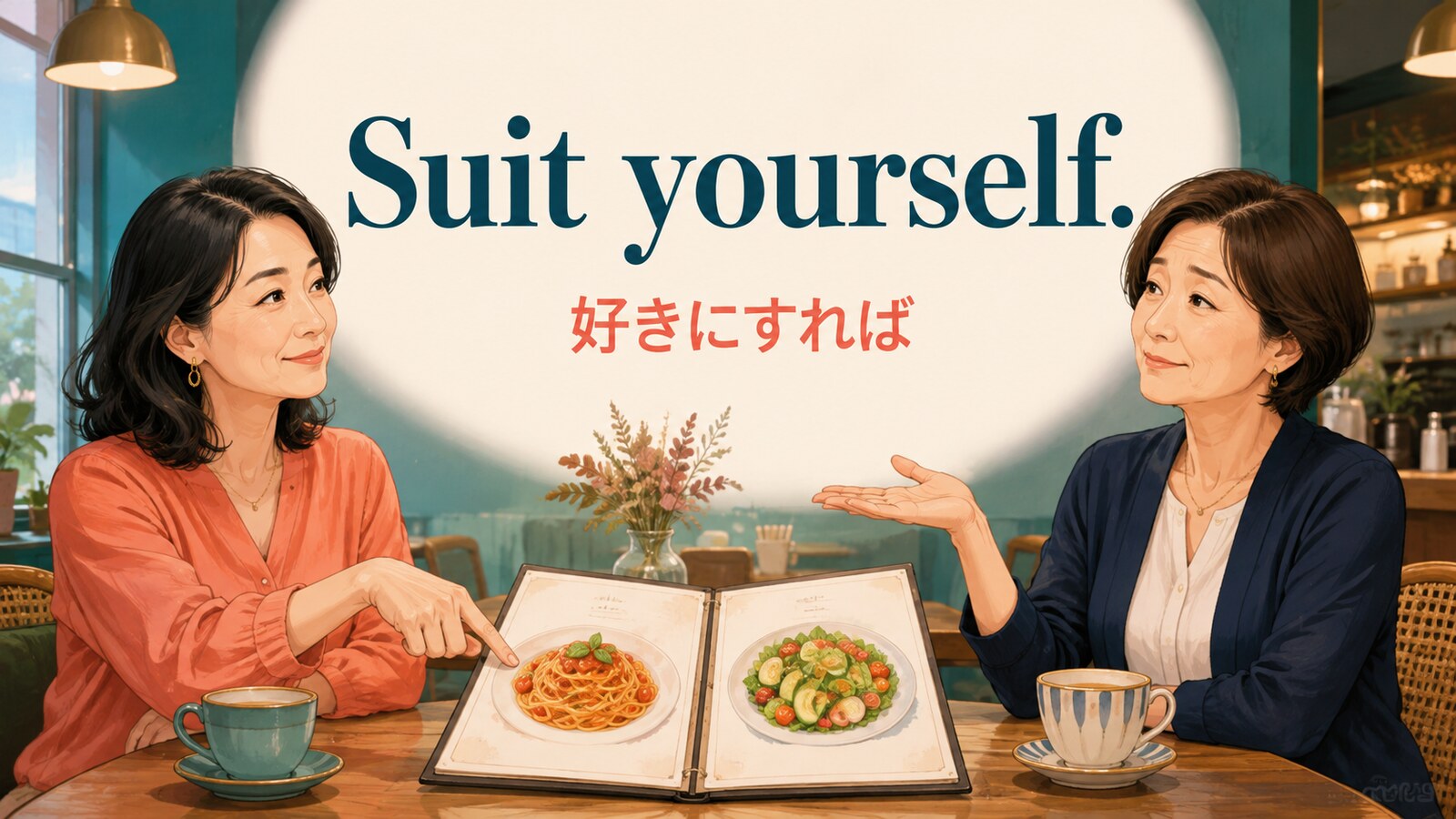 Suit yourself.(好きにすれば)の意味を示すアイキャッチ