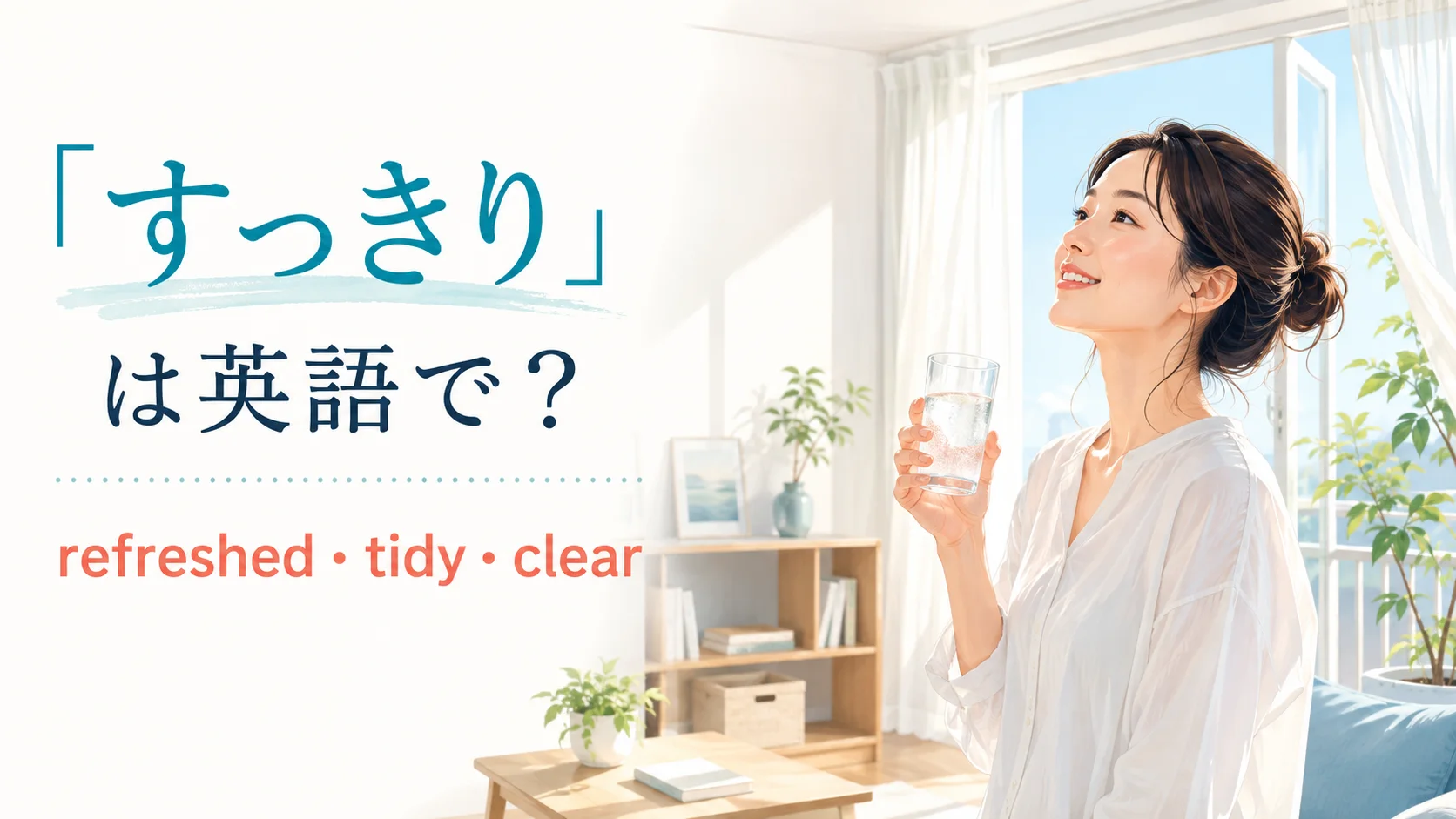 「すっきり」は英語で？refreshed・tidy・clearの違い