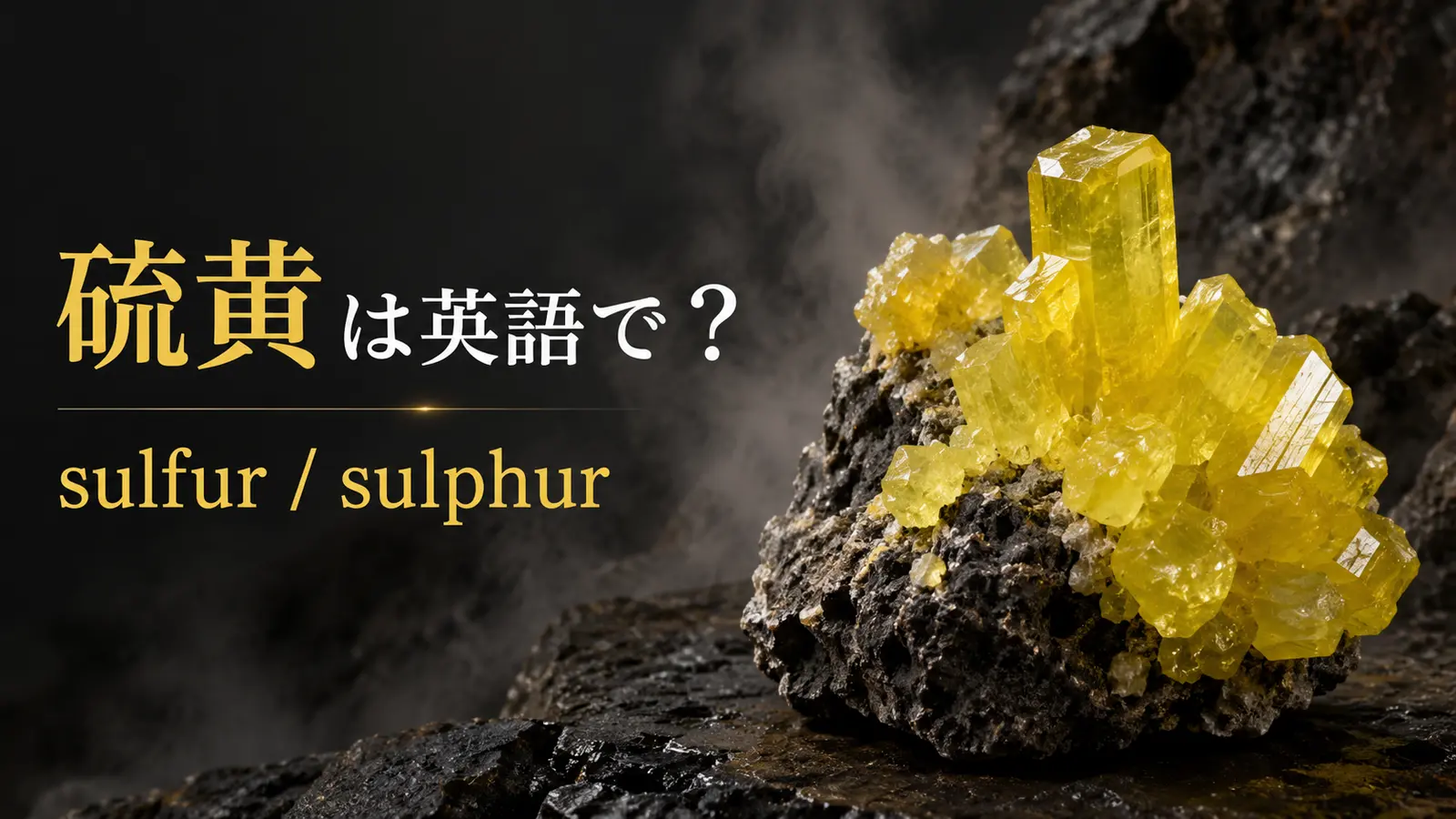 硫黄は英語でsulfur｜sulphurとの違い・発音・硫黄臭の正体
