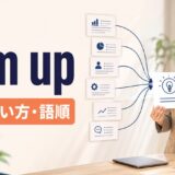 sum upの意味・使い方・語順を解説するアイキャッチ画像