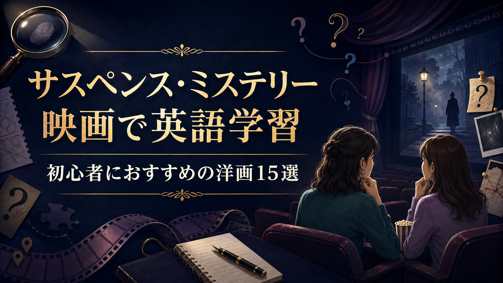 サスペンス・ミステリー映画で英語学習 初心者におすすめの洋画15選