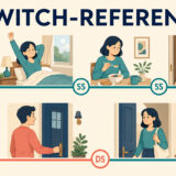 同じ主語SSと異なる主語DSを示すスイッチリファレンスの図