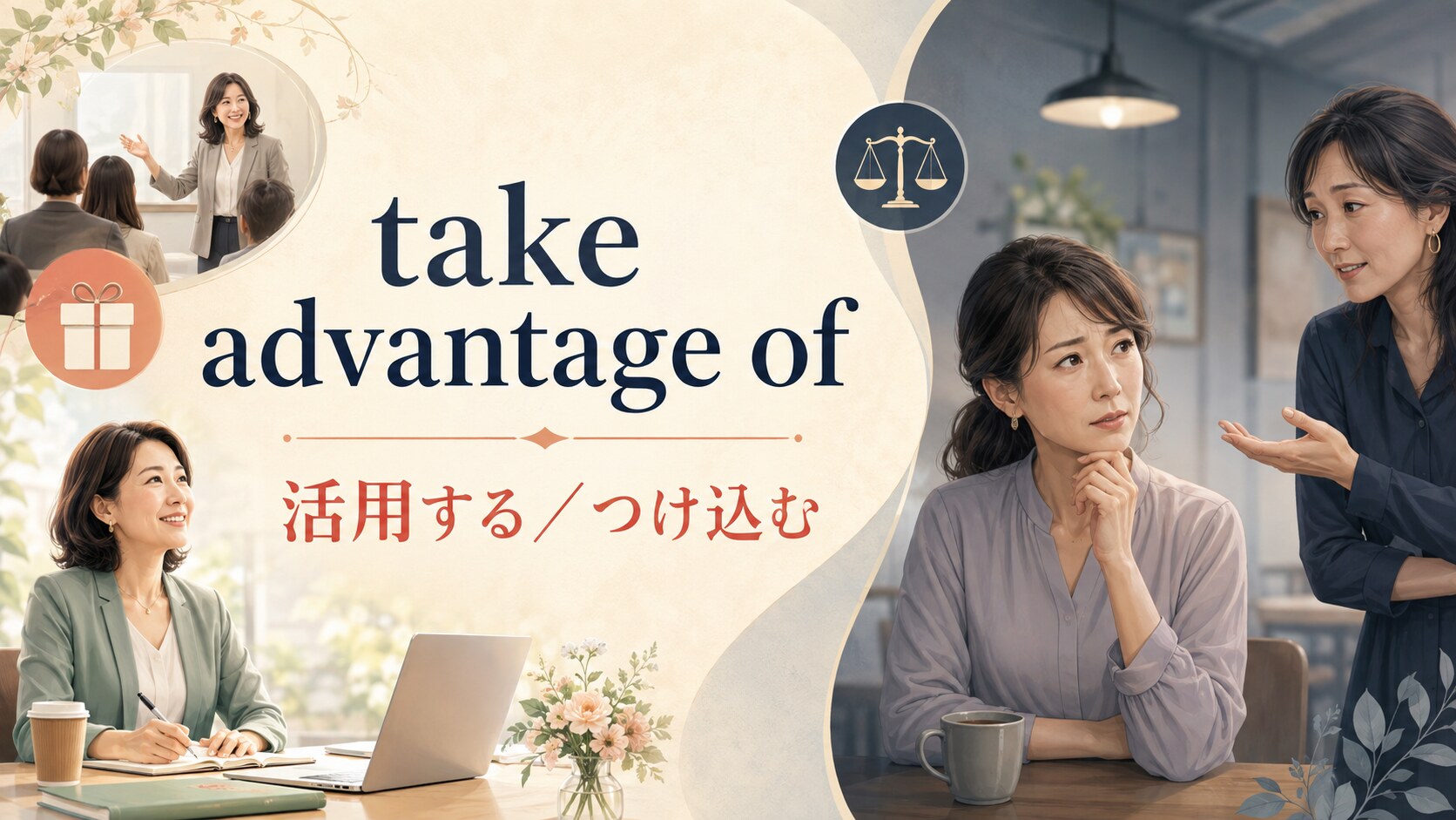 take advantage ofの意味は？「活用する・つけ込む」の違いと使い方