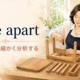 take apartは分解する・細かく分析する