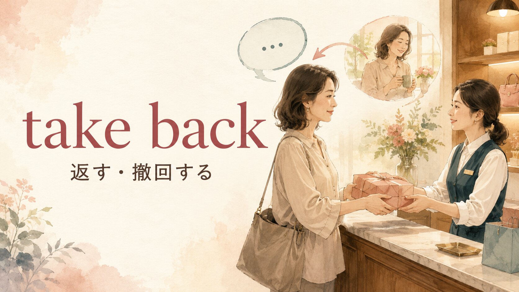 take backの意味は？「返品・撤回・復縁」の使い分けと例文