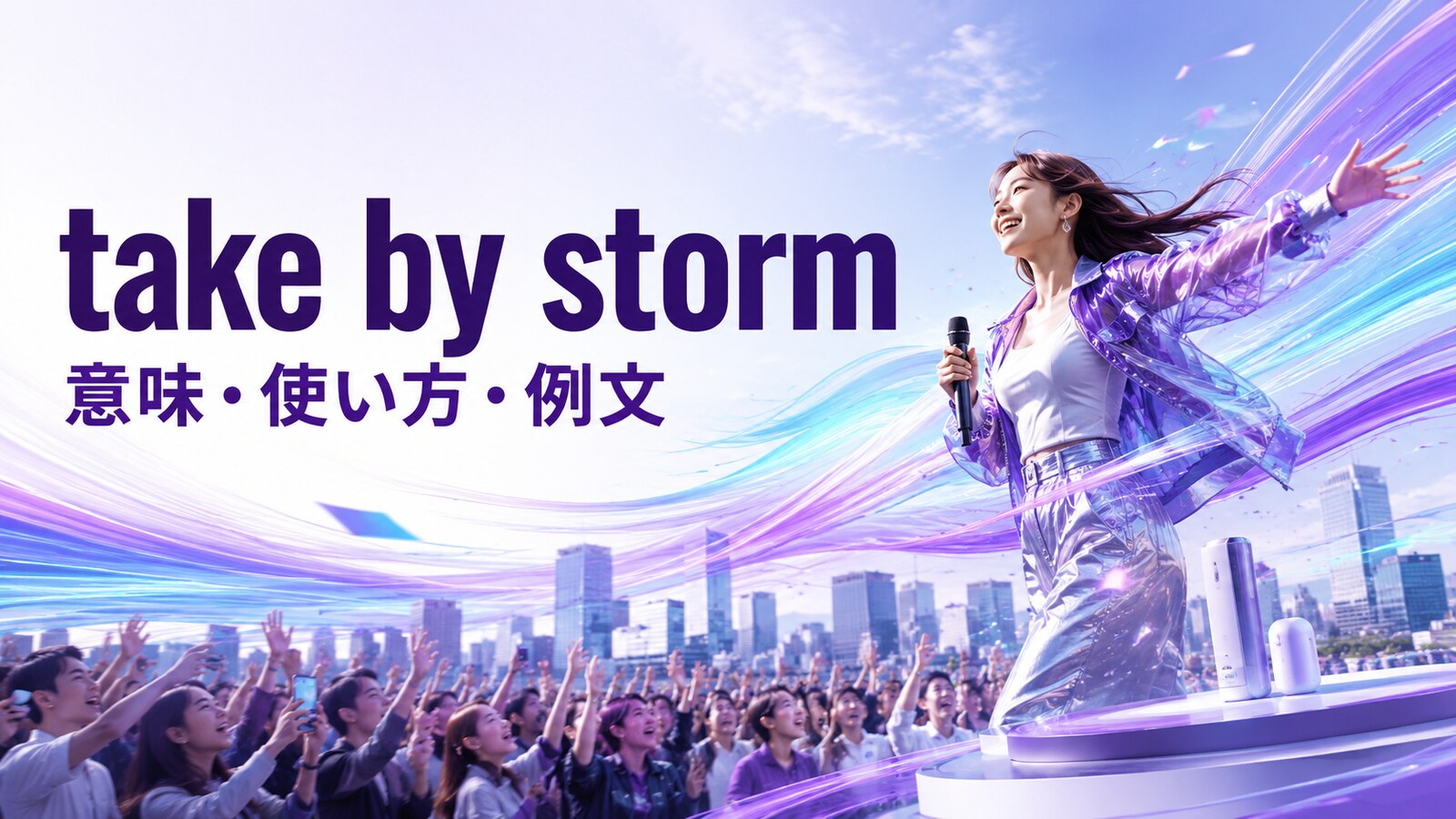 take by stormの意味・使い方・例文｜ニュアンスと似た表現との違い