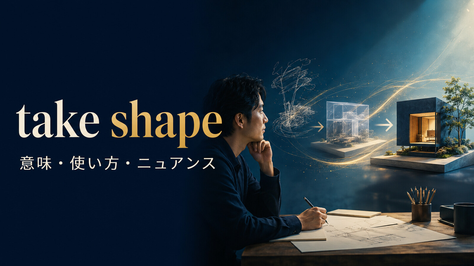 take shapeの意味は？be taking shapeの使い方とform・come togetherとの違い