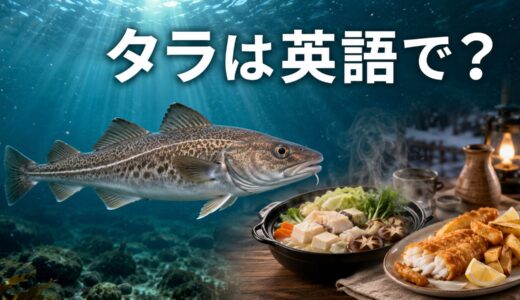 タラは英語で？cod・Pacific cod・pollockの違いとたらこ・白子の表現