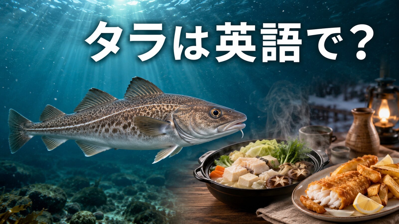 タラは英語で？cod・Pacific cod・pollockの違いとたらこ・白子の表現