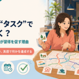 目的のある英語タスクで地図を使って相談する大人の学習者