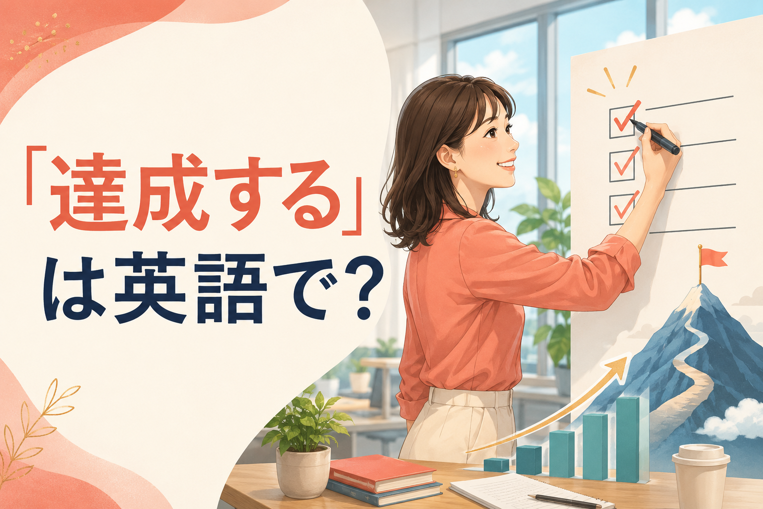 「達成する」は英語で？achieve・accomplish・reach・attainの違いと簡単な言い方