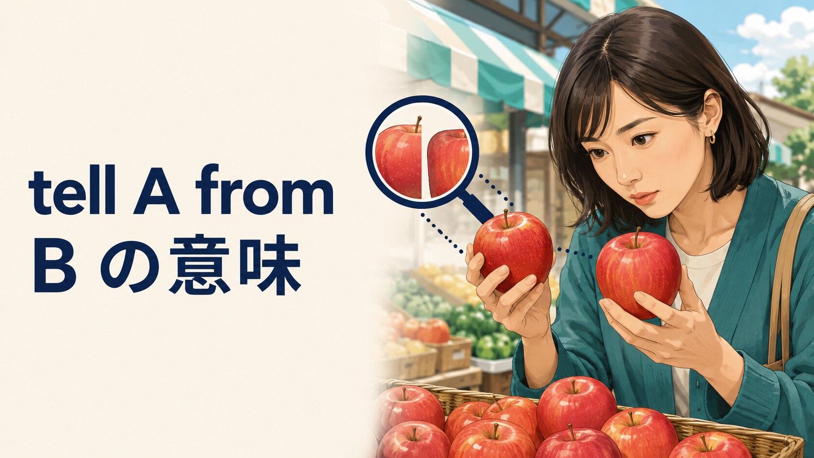 tell A from Bの意味は？tell apart・tell the differenceとの違い