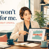 That won’t work for me. その条件では都合がつきませんと伝える英語