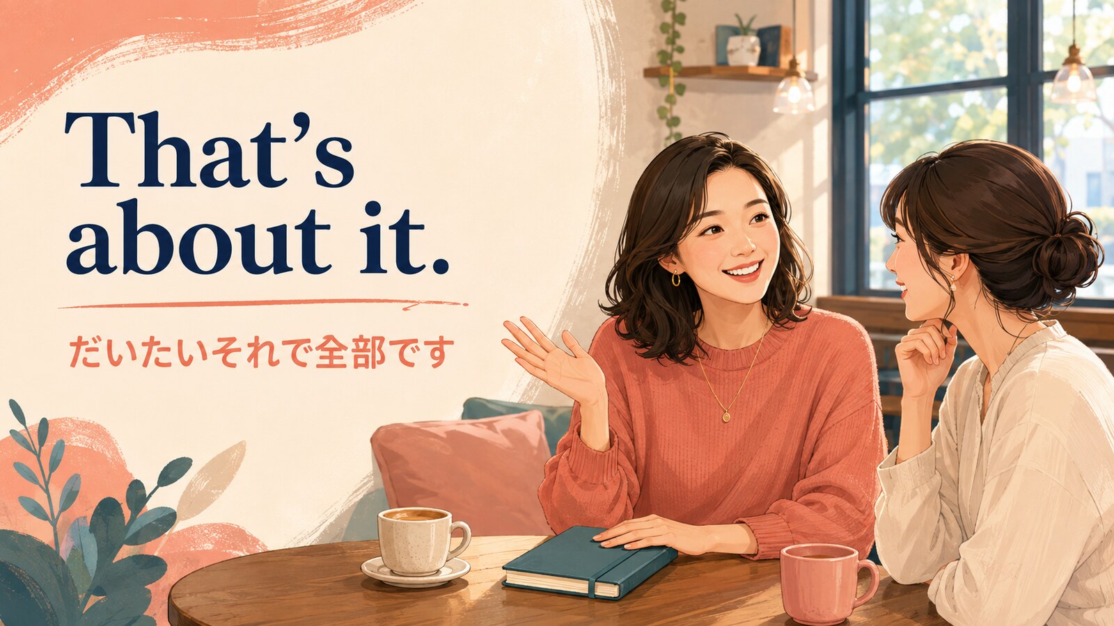 That’s about it.(だいたいそれで全部です)の意味と使い方