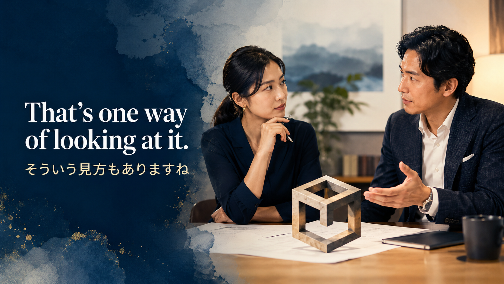 That’s one way of looking at it. そういう見方もありますね