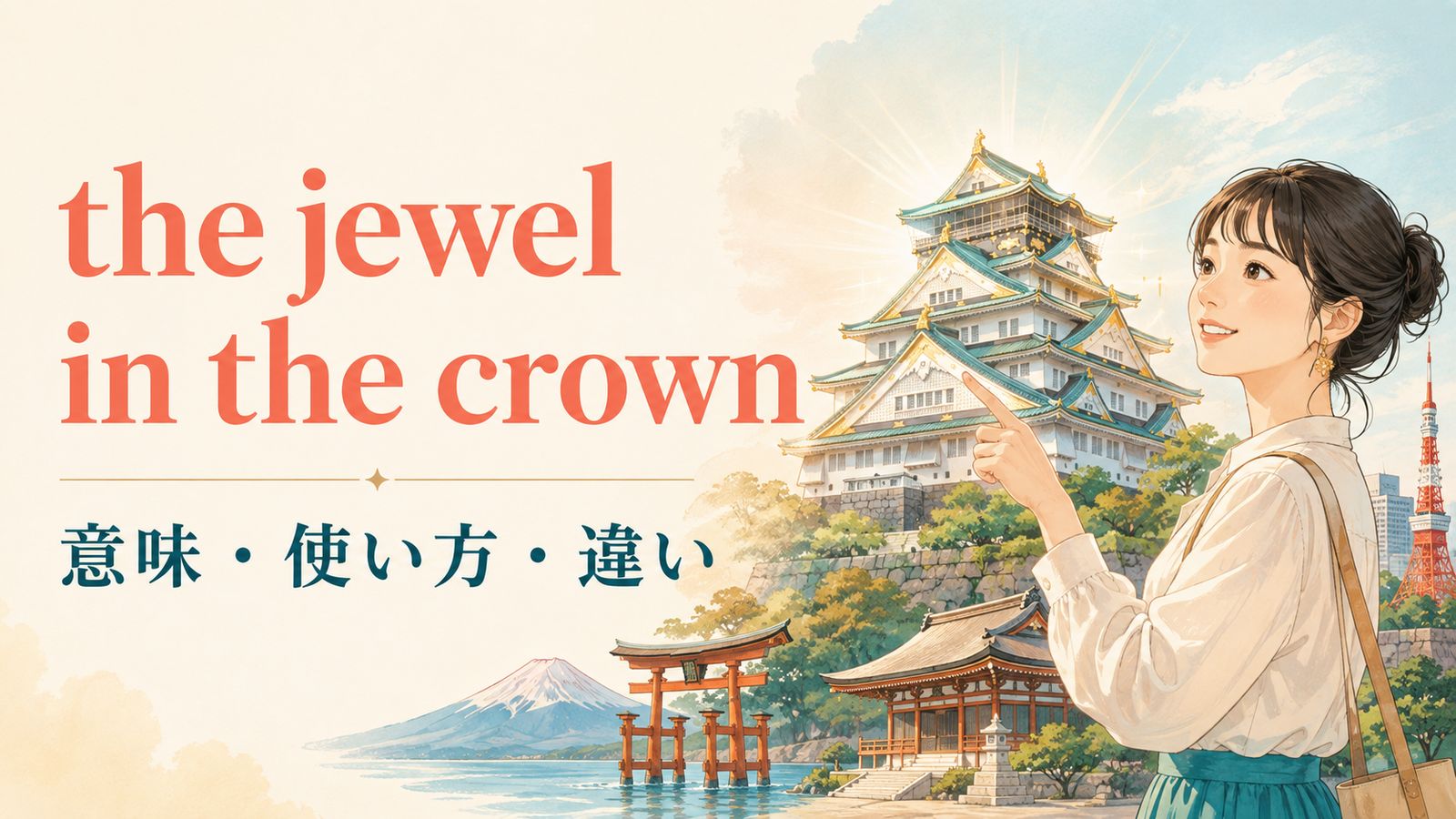 the jewel in the crownの意味は？「最も価値のある存在、目玉、至宝」の使い方・ニュアンスと例文