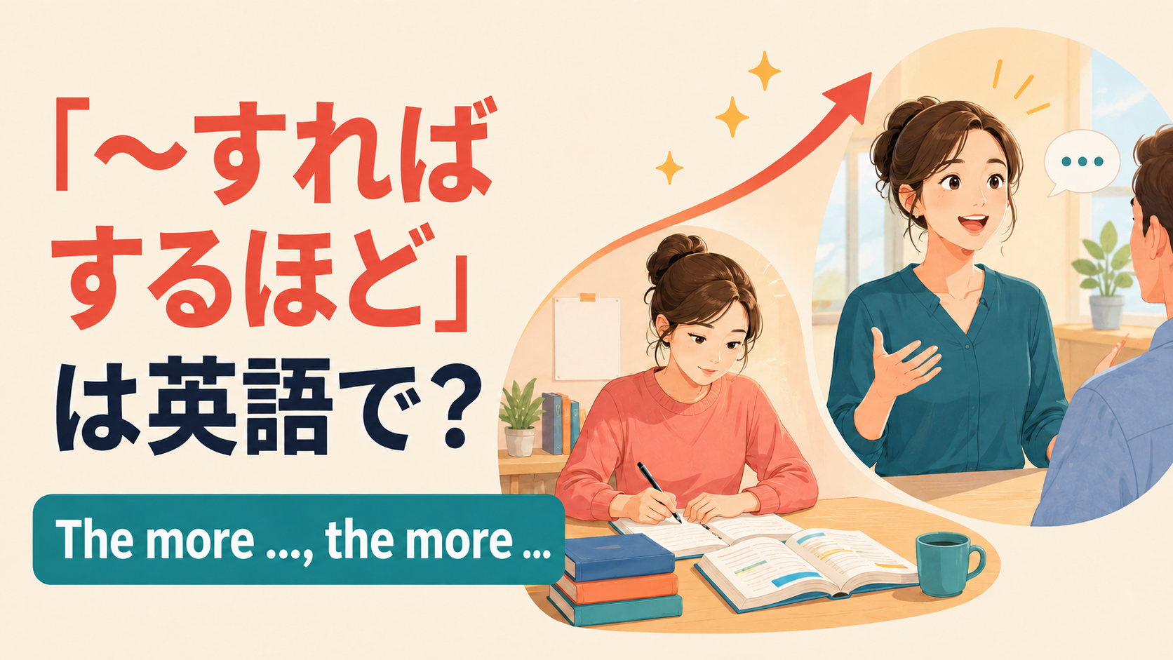 「〜すればするほど」は英語で?The more, the moreの使い方