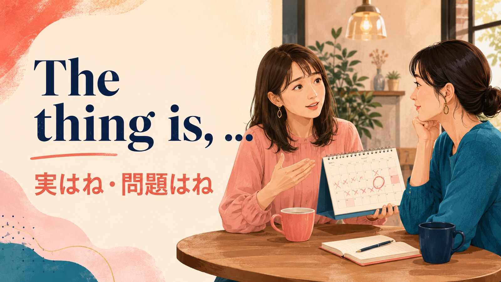 The thing is, ...の意味「実はね・問題はね」を表す会話