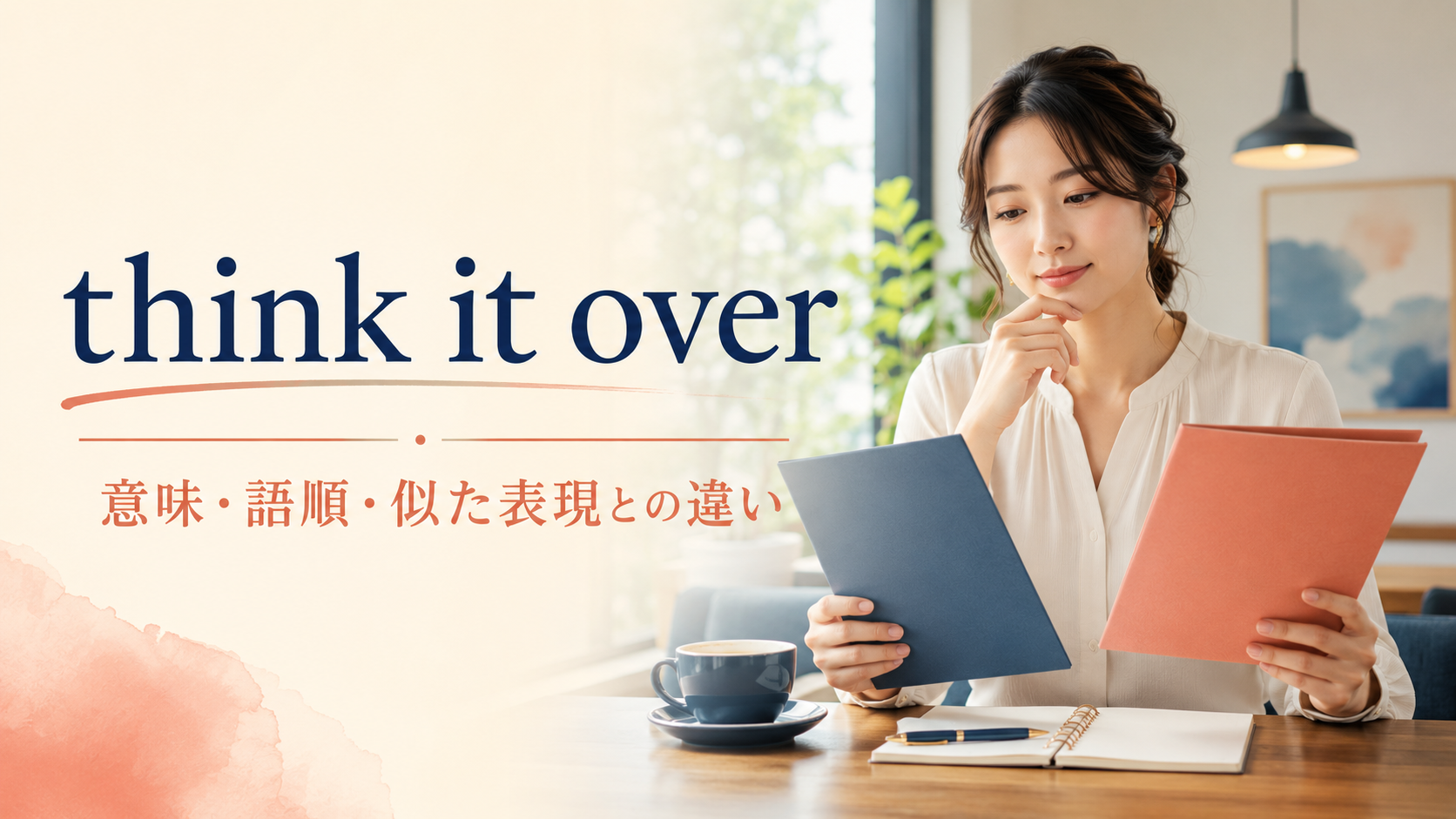 think it overの意味・語順・似た表現との違い