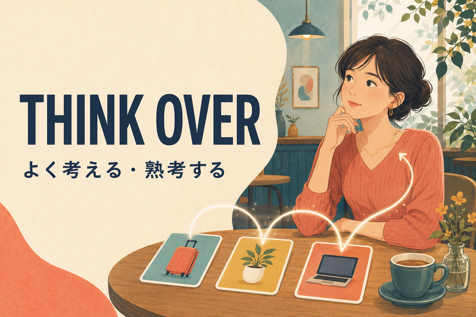Think over よく考える・熟考する