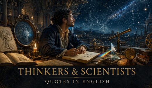 哲学者・思想家・科学者の英語の名言集｜問い・知識・自己理解の言葉