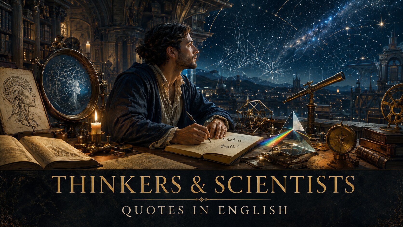 哲学者・思想家・科学者の英語の名言集|THINKERS & SCIENTISTS QUOTES IN ENGLISH