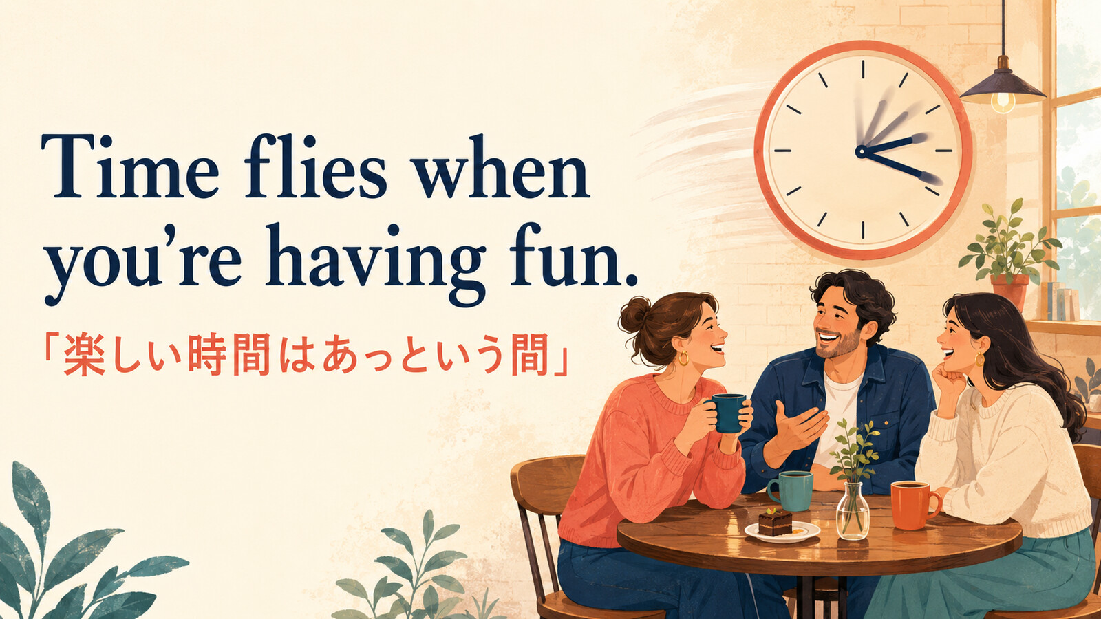 Time flies when you're having fun.「楽しい時間はあっという間」のアイキャッチ画像