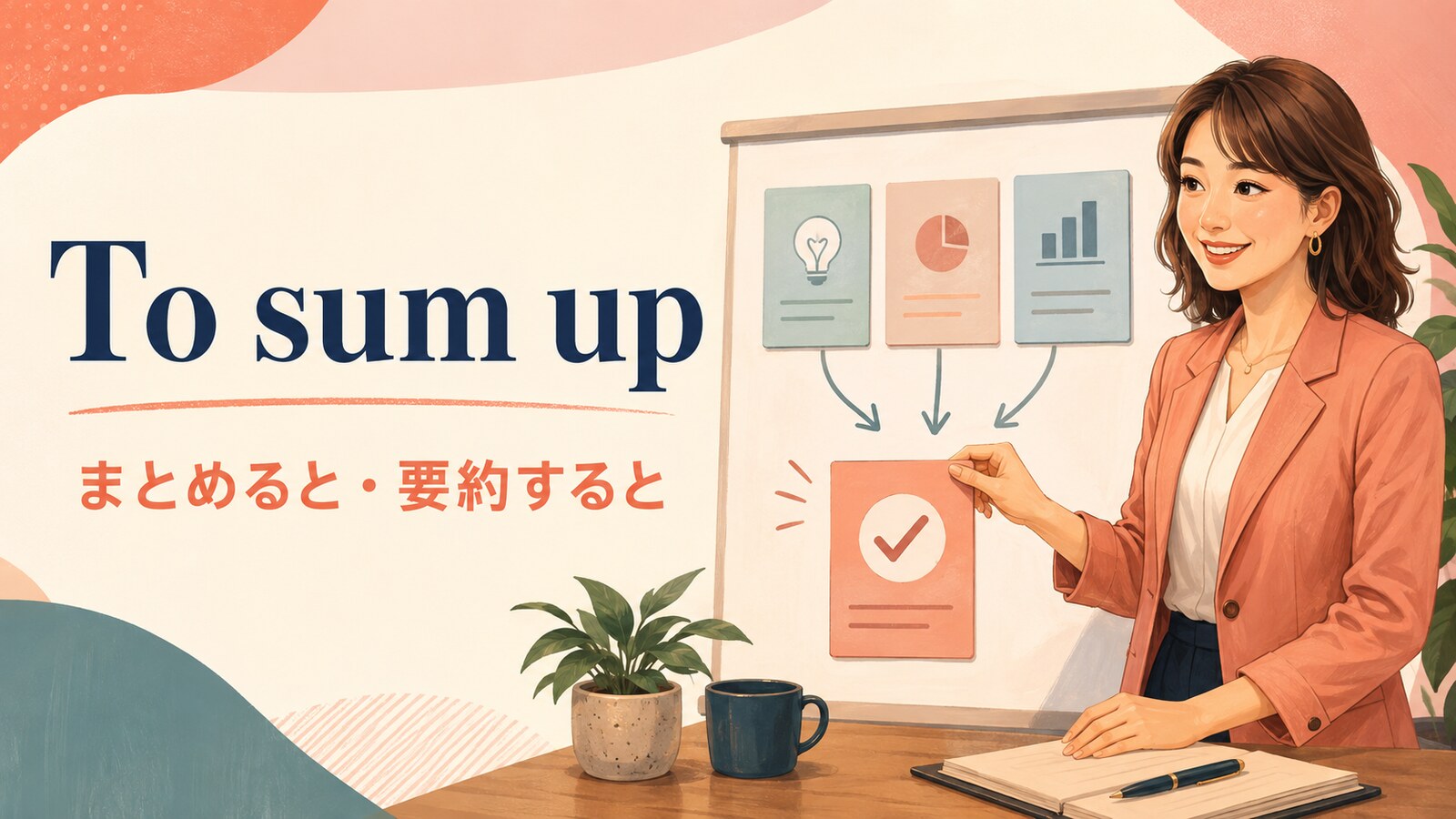 To sum up(まとめると・要約すると)の意味と使い方