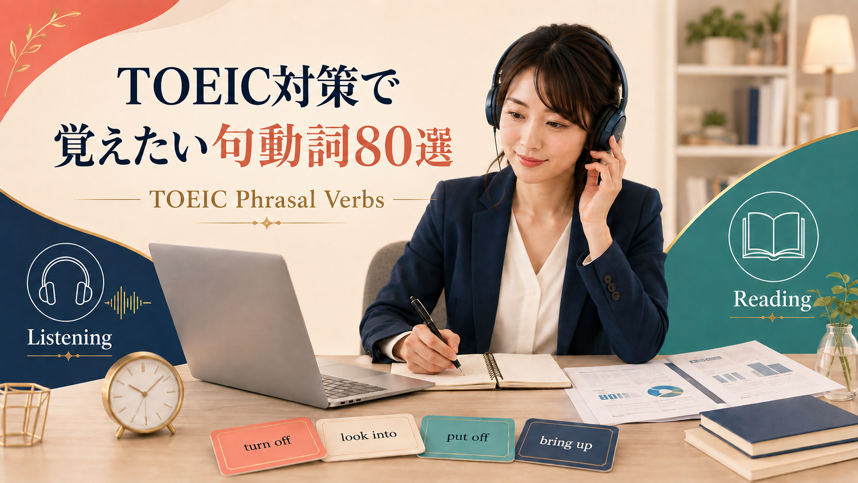 TOEIC対策で句動詞を学ぶビジネスパーソン