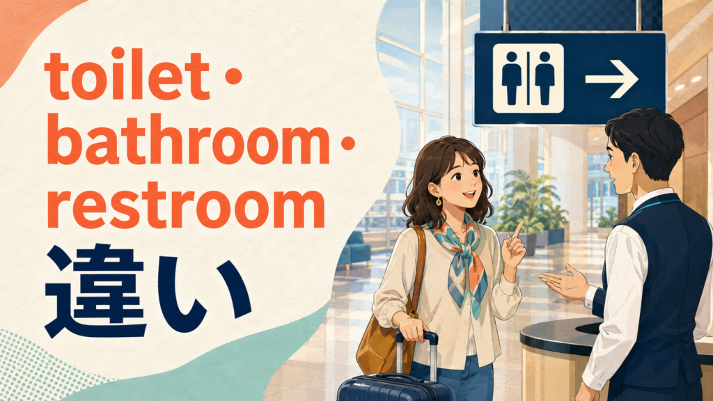 toilet・bathroom・restroomの違いは？海外で通じる自然な聞き方