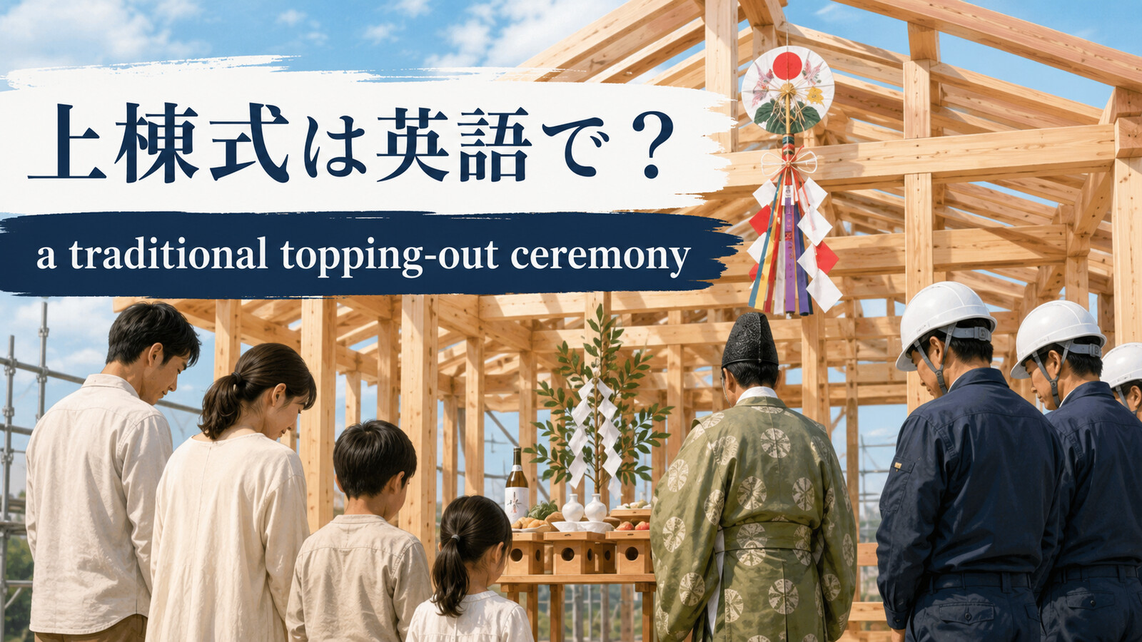 「上棟式」は英語で?意味と使い方を紹介するアイキャッチ