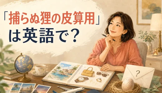 「捕らぬ狸の皮算用」は英語で？Don’t count your chickens.の意味と使い方