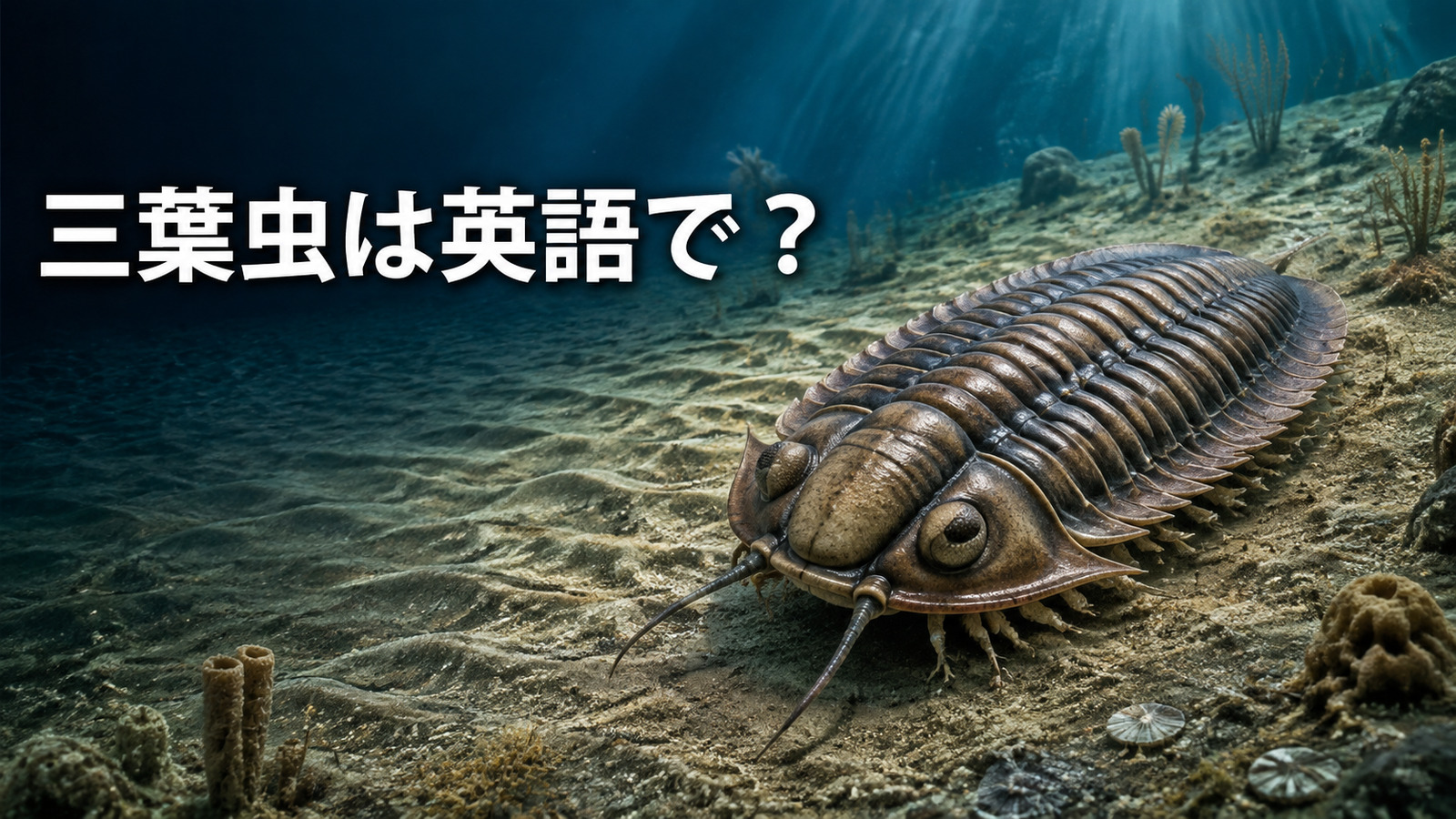 三葉虫は英語で？trilobiteの発音・語源と「3つの葉」の意味