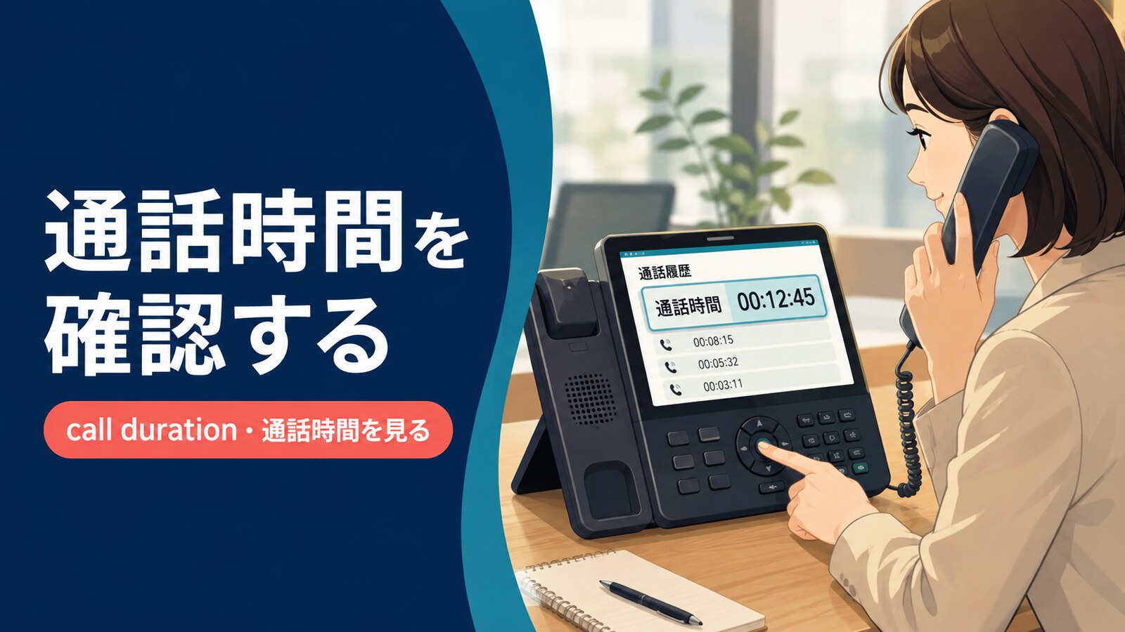 通話時間を確認する英語とcall duration・call timeの違い