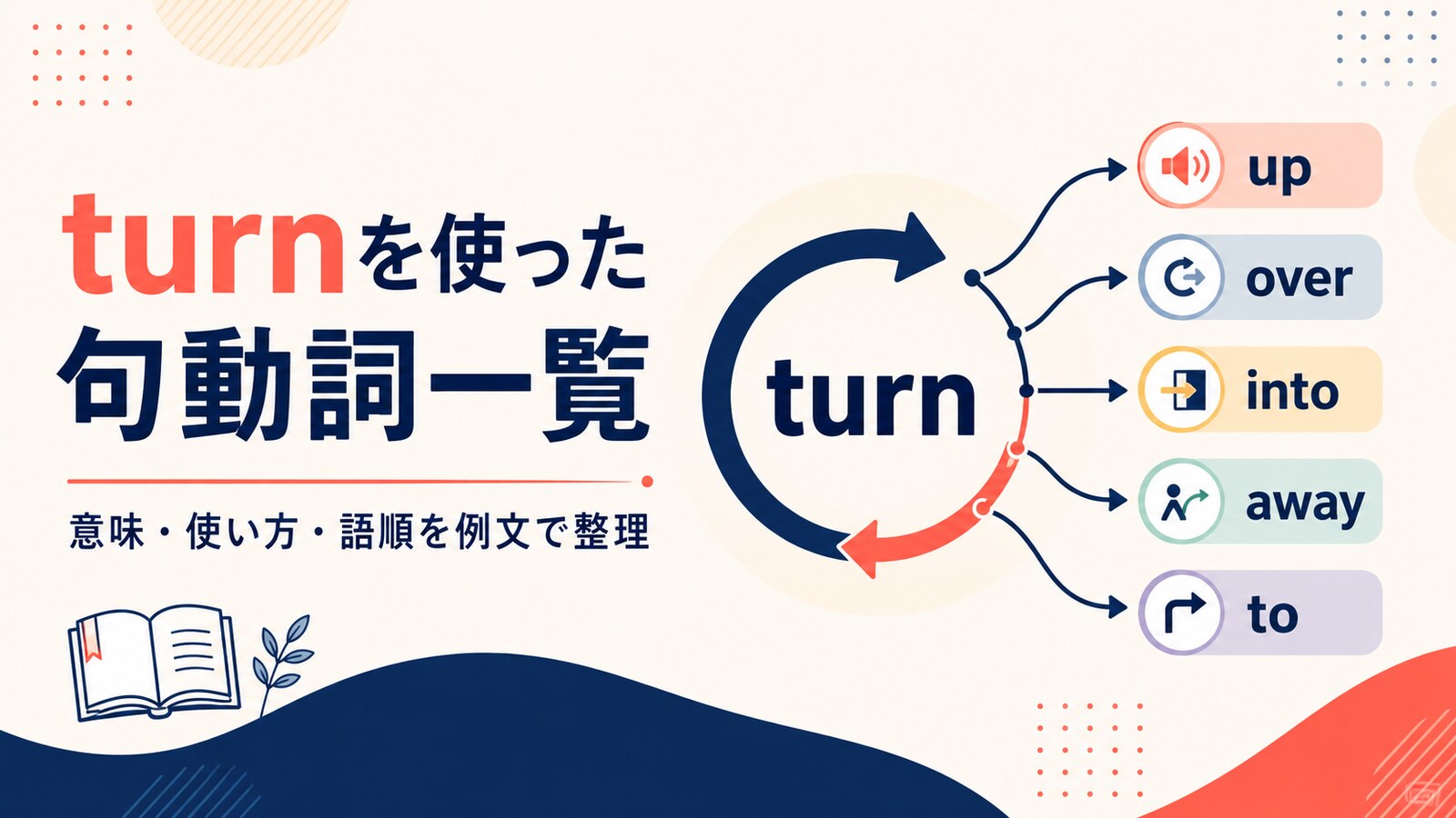 turnを使った句動詞一覧｜意味・使い方・語順と熟語の違いを例文解説