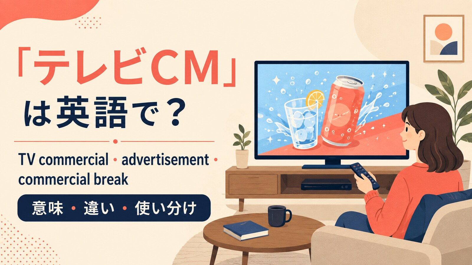 テレビCMの自然な英語表現と使い分け