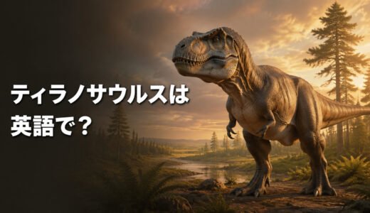ティラノサウルスは英語で？Tyrannosaurus・T. rexの発音、名前の意味と使える例文