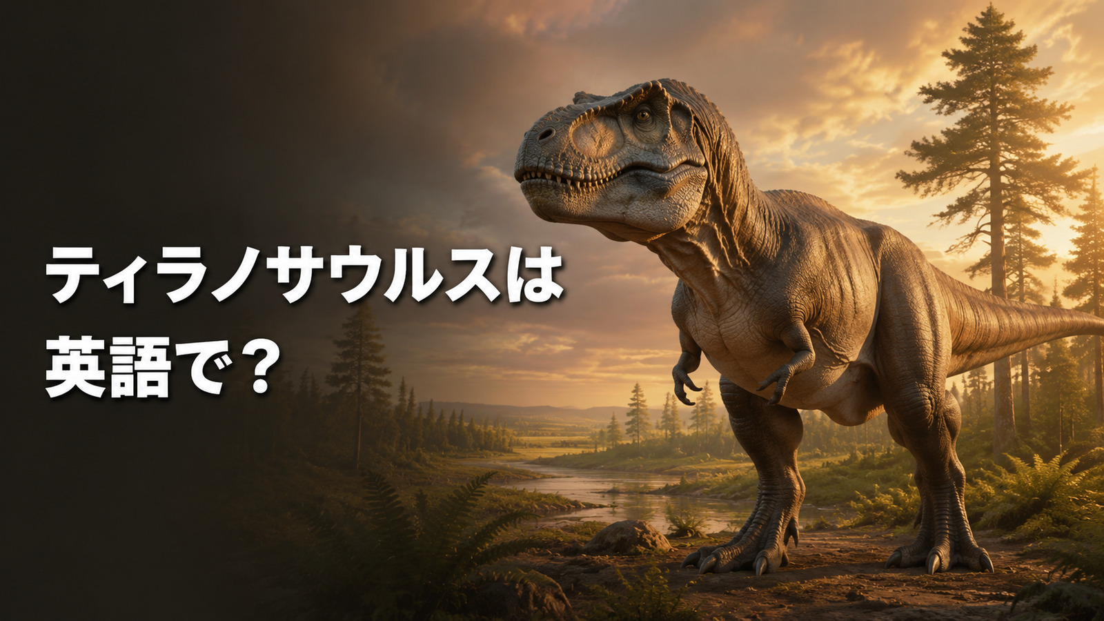 ティラノサウルスは英語で？Tyrannosaurus・T. rexの発音、名前の意味と使える例文