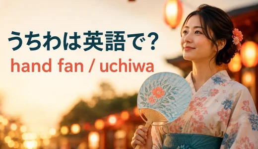 うちわは英語で？hand fan・uchiwaの意味と扇子との違いを説明する例文