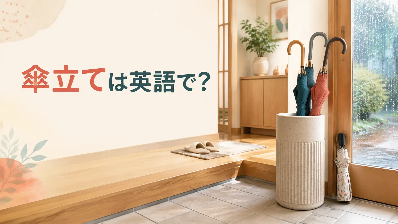 傘立ては英語で？umbrella stand・holder・rackの違いと使い方