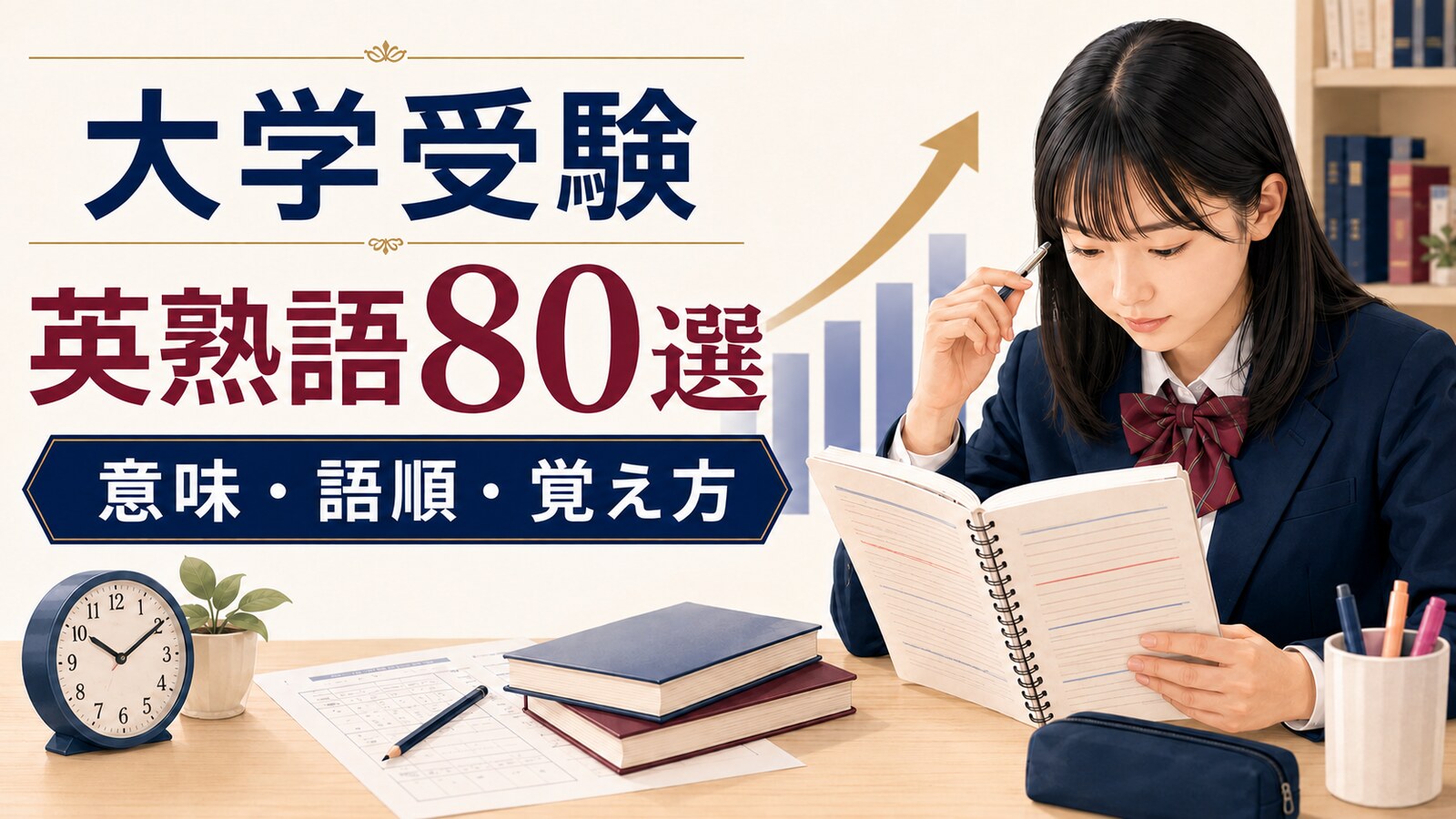 大学受験英熟語80選 意味・語順・覚え方を解説するアイキャッチ