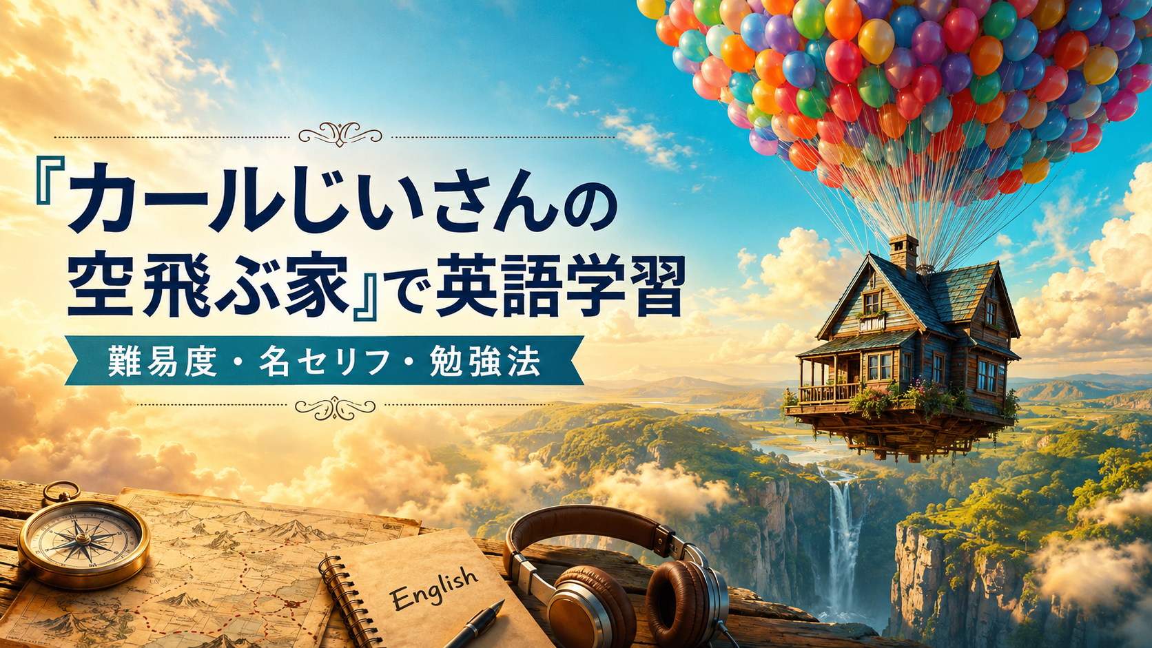 『カールじいさんの空飛ぶ家』で英語学習｜難易度・名セリフ・勉強法