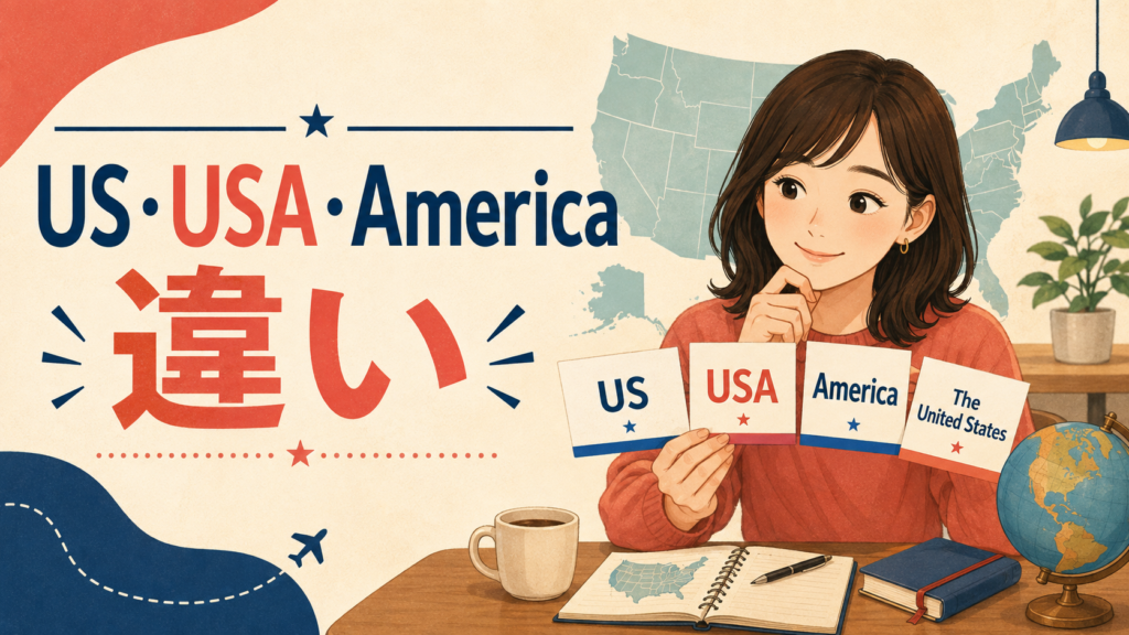 US・USA・America・the United Statesの違い